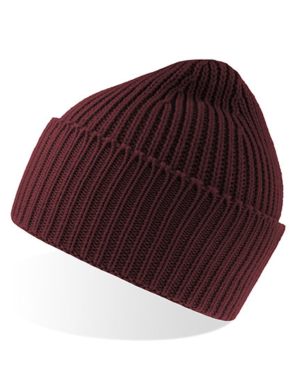 Oak Beanie - Burgunder-Melange