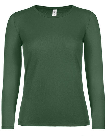 Women´s T-Shirt #E150 Long Sleeve -Flaschengrün