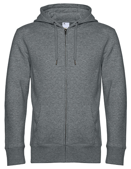KING Zipped Hood Jacket_° -Heather Mid Grey