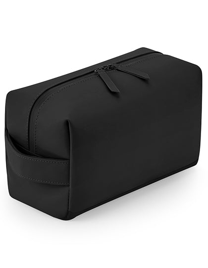 Matte PU Toiletry/ Accessory Case - Schwarz