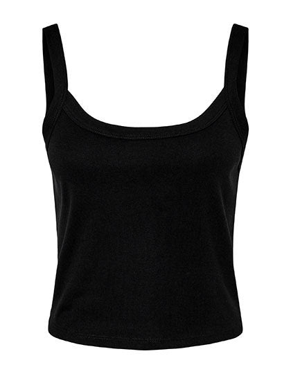Women´s Micro Rib Racer Tank - Solid Black Blend