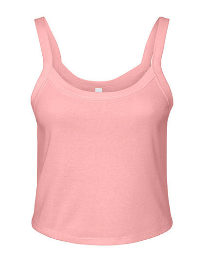 Women´s Micro Rib Racer Tank - Solide rosa Mischung