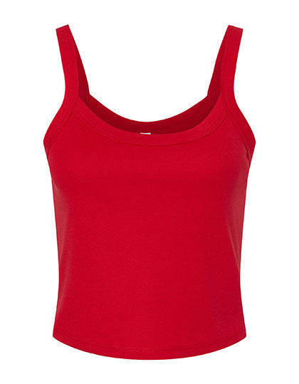 Women´s Micro Rib Racer Tank - Solide rote Mischung