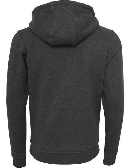 Heavy Zip Hoody - Holzkohle (Heather)