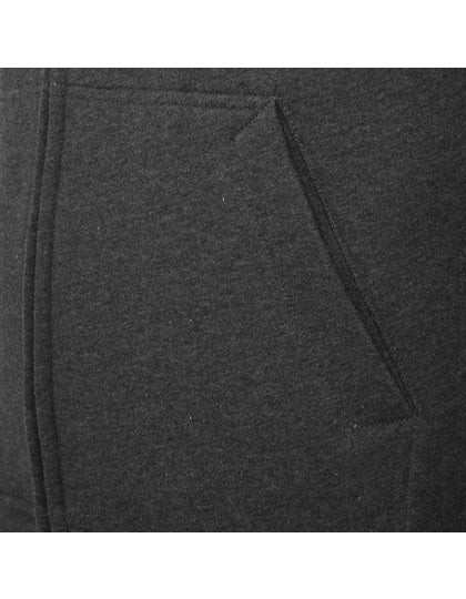 Heavy Zip Hoody - Holzkohle (Heather)