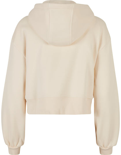 Ladies Short Oversized Zip Jacket - Weißer Sand