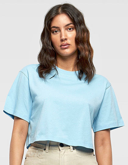 Ladies Short Oversized Tee - Weiß