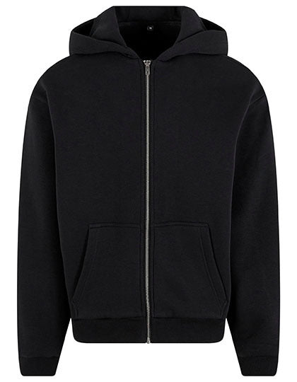 Fluffy Zip Hoody - Schwarz