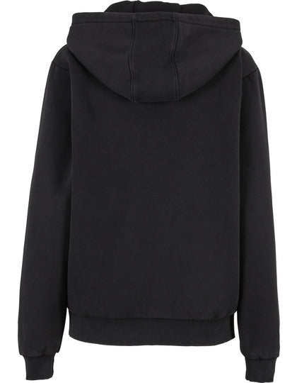Ladies Vintage Heavy Zip Hoody - Schwaraz
