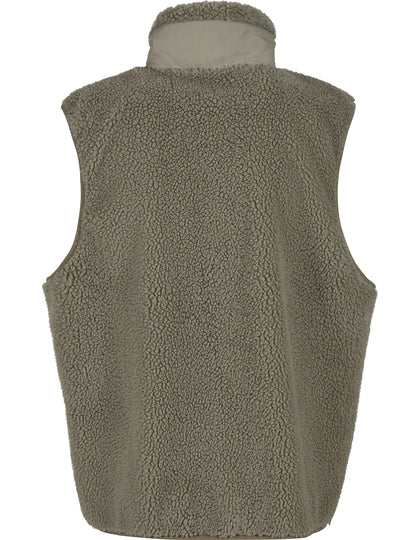 Bonded Sherpa Vest - Helles Oliv
