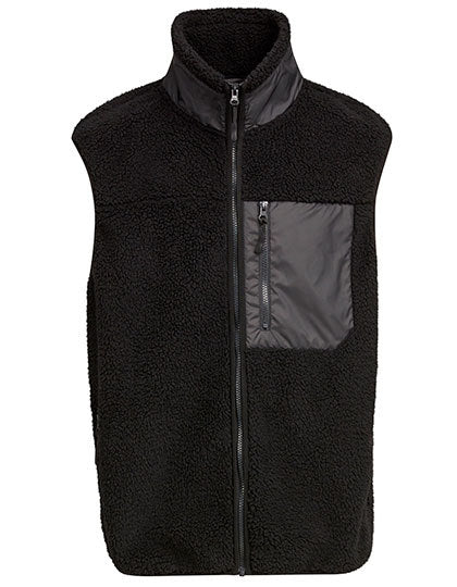 Bonded Sherpa Vest - Schwarz