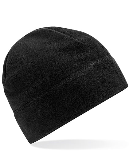 Kids Deep Cuffed Tonal Patch Beanie - Schwarz