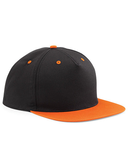 5 Panel Contrast Snapback -Orange - Schwarz