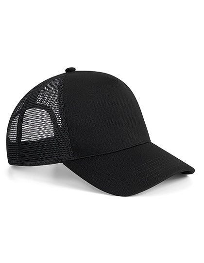 Microknit Snapback Trucker - Schwarz