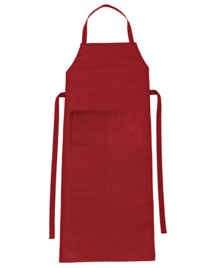 Bib Apron Verona Classic Bag 90 x 75 cm-Regency Rot