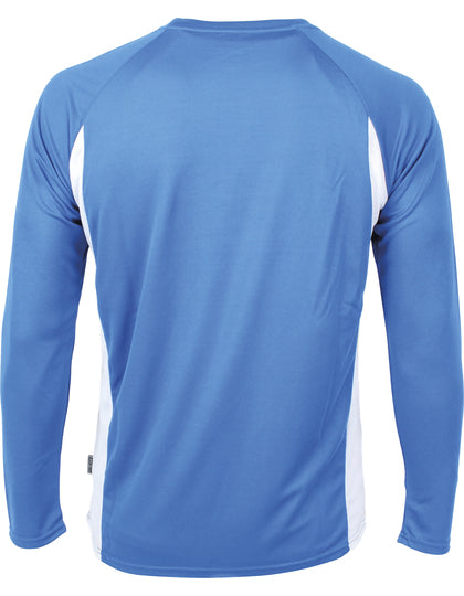 Racer Long Sleeve Tech Tee - Königsblau - Weiss