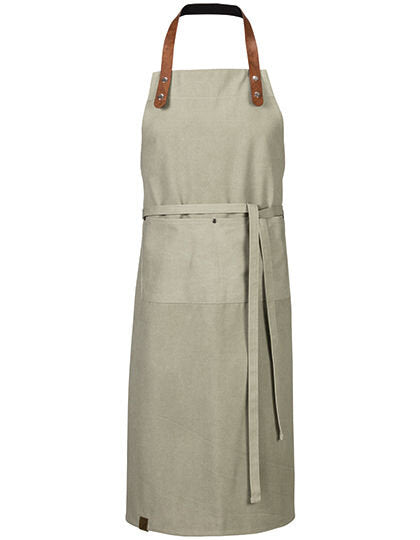 Latzschürze Canvas 75 × 100 cm – Exner - Olive (washed)