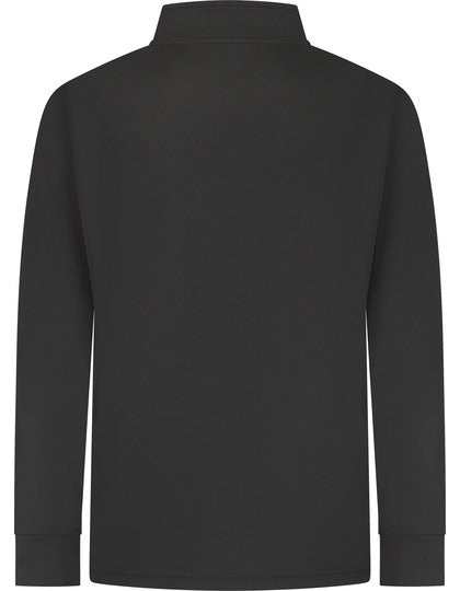 Adults 1/4 Zip Tracksuit Top - Schwarz
