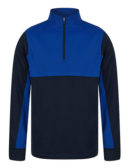 Adults 1/4 Zip Tracksuit Top - Königlich- Marine