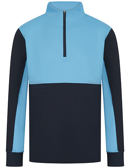 Adults 1/4 Zip Tracksuit Top - Marine - Himmel