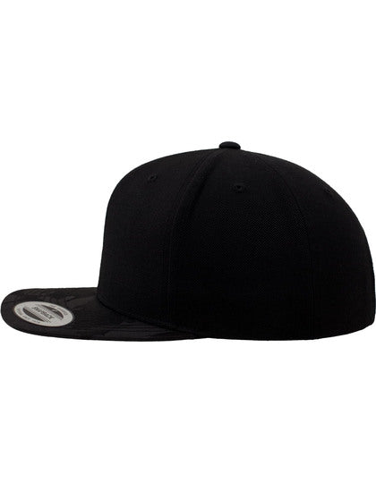 Camo Visor Snapback - Schwarz - Schwarzes Tarnmuster
