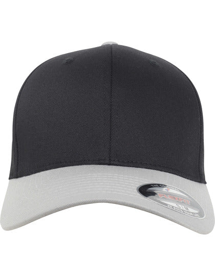 Flexfit Wooly Combed 2-Tone Cap - Silber - Schwarz
