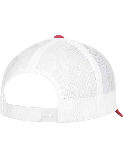 5-Panel Retro Trucker 2-Tone Cap - Rot Weiss