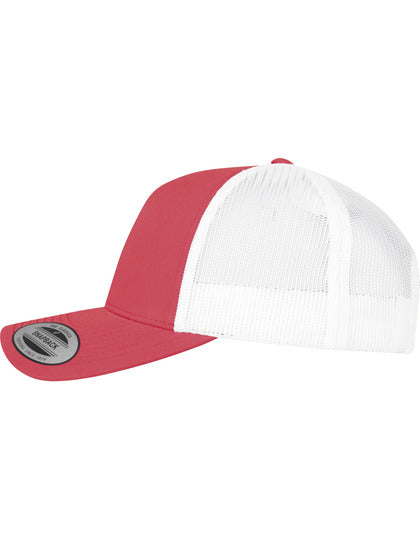 5-Panel Retro Trucker 2-Tone Cap - Rot Weiss