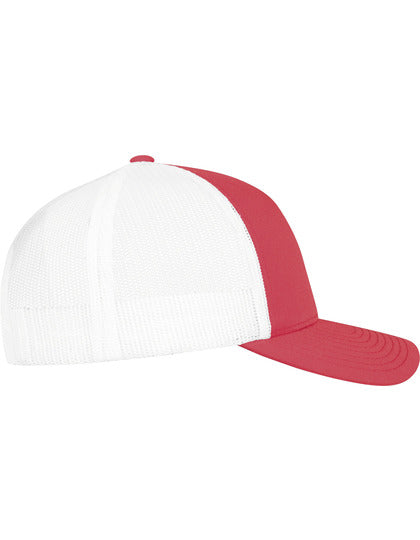 5-Panel Retro Trucker 2-Tone Cap - Rot Weiss