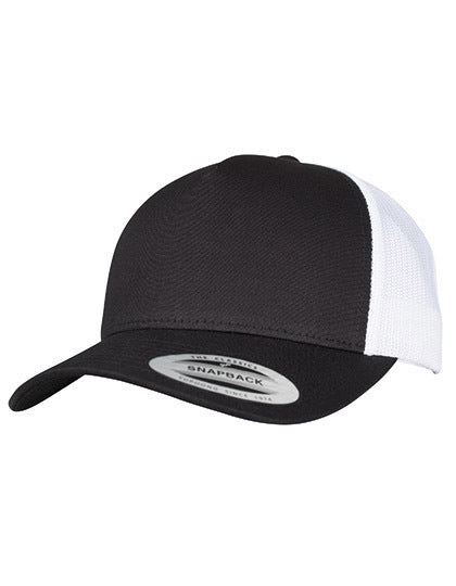 5-Panel Retro Trucker 2-Tone Cap - Schwarz - Weiss