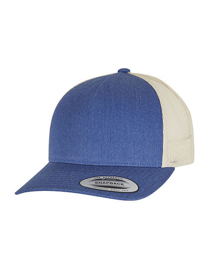 5-Panel Retro Trucker 2-Tone Cap - Blau - Beige