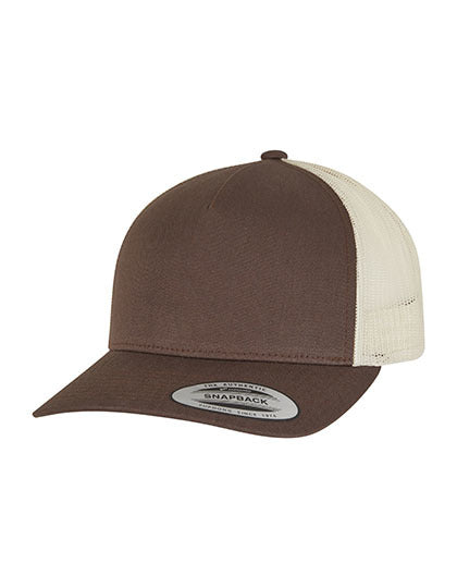 5-Panel Retro Trucker 2-Tone Cap - Mustang- Beige