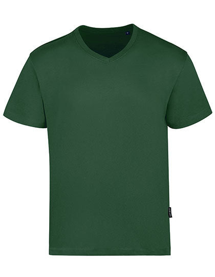 Men´s Luxury V-Neck Tees - Flaschengrün