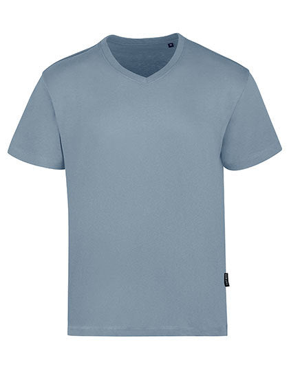 Men´s Luxury V-Neck Tees - Himmelblau