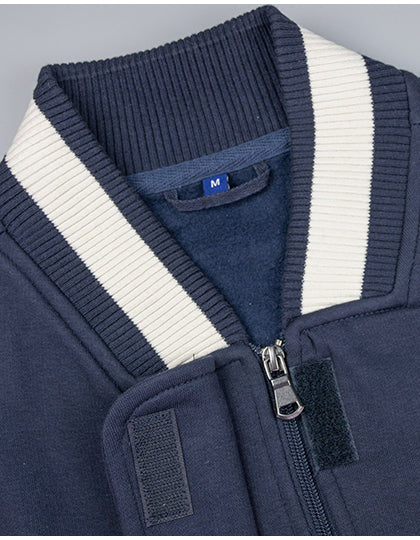 Women´s Premium College Jacket - Marine - Cremefarben