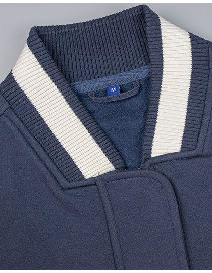 Women´s Premium College Jacket - Marine - Cremefarben