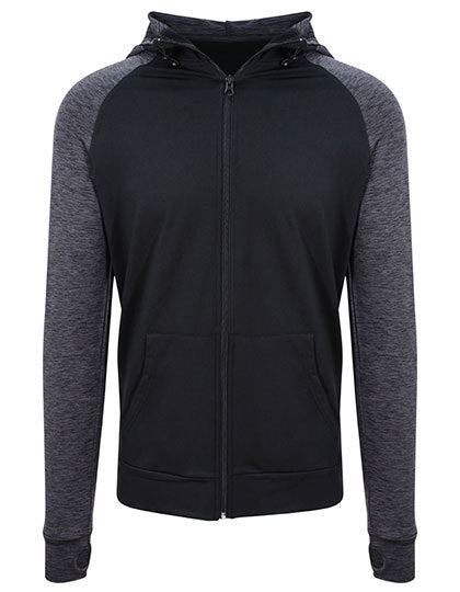 Men´s Cool Contrast Zoodie - Schwaraz - Schwarzer Schiefer