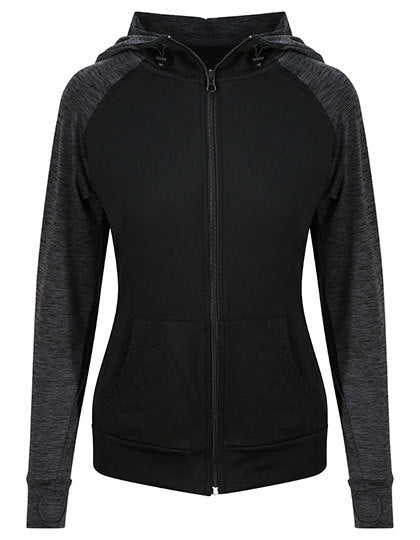 Women´s Cool Contrast Zoodie - Schwaraz