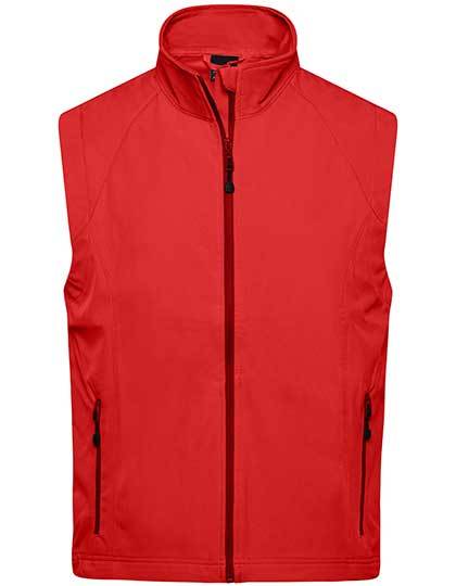 Men´s Softshell Vest - Rot