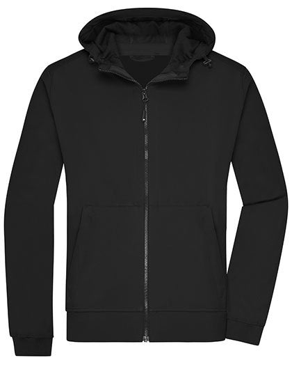 Men´s Hooded Softshell Jacket - Schwarz
