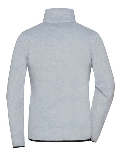 Ladies´ Fleece Jacket - Leichte Melange - Schwarz