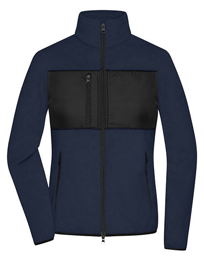 Ladies´ Fleece Jacket - Marine - Schwarz