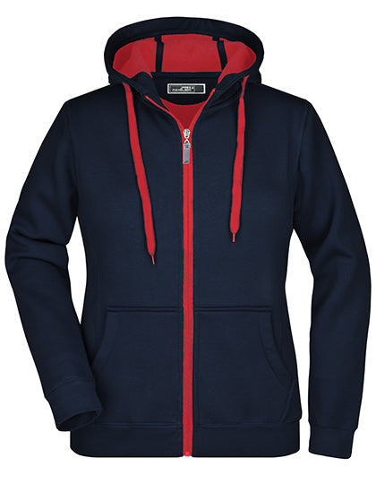 Ladies´ Doubleface Jacket - Marine - Rot