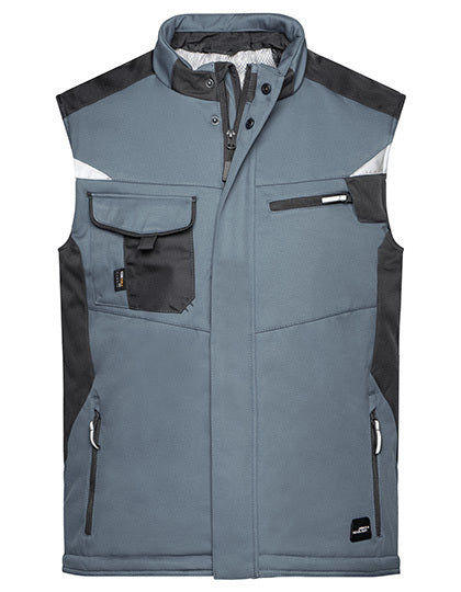 Craftsmen Softshell Vest -STRONG- - Kohlenstoff - Schwarz