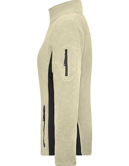 Ladies´ Workwear Fleece Jacket -STRONG- - Stein - Schwarz