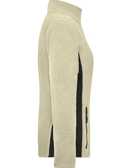 Ladies´ Workwear Fleece Jacket -STRONG- - Stein - Schwarz