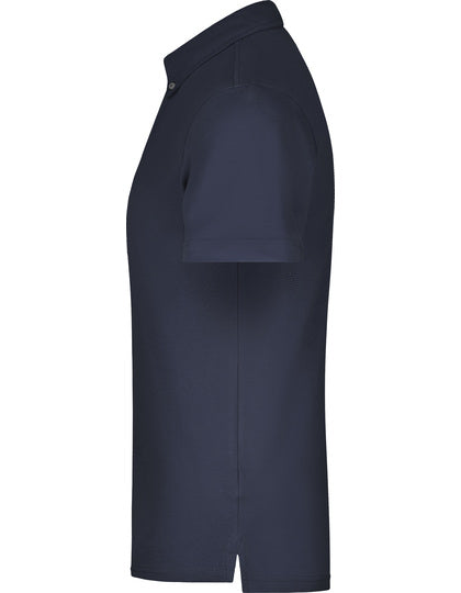Men´s Plain Polo - Marine - Weiss