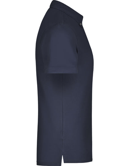 Men´s Plain Polo - Marine - Weiss