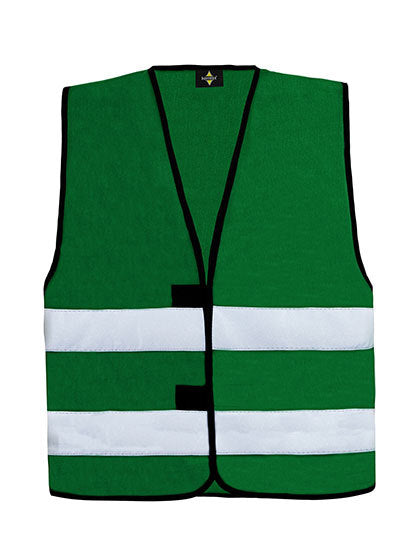 Kids´ Hi-Vis Functional Safety Vest Aarhus - Waldgrün