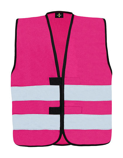 Kids´ Hi-Vis Functional Safety Vest Aarhus - Magenta